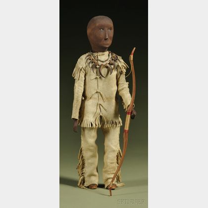 Northeast Carved Wood Doll