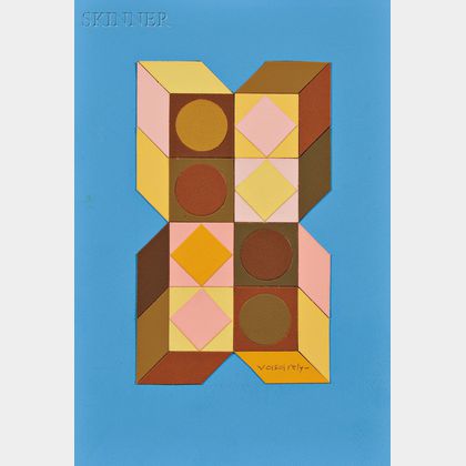 Victor Vasarely (Hungarian/French, 1906-1997) Composition