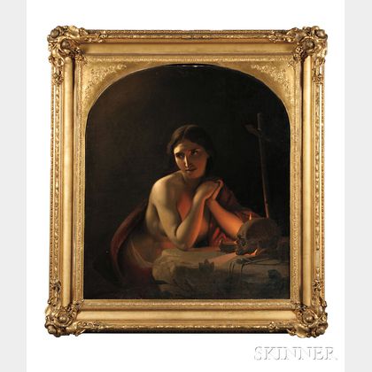 Jean Baptist Lodewyck Maes (Flemish, 1794-1856) The Repentant Magdalene