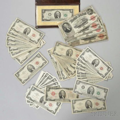 Approximately 107 Assorted U.S. $2 Notes