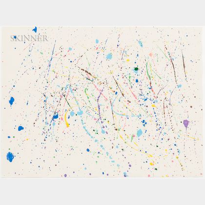 American School, 20th Century Abstract Spatter Painting