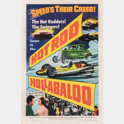 "Hot Rod Hullabaloo" One Sheet Movie Poster