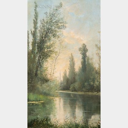 Claude François Auguste, Marquis de Mesgrigny (French, 1836-1884) The River's Bend