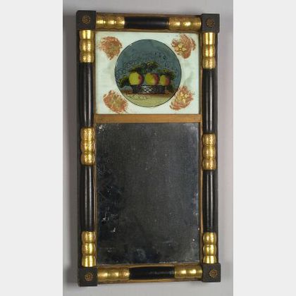 Classical Painted and Gilt Split Baluster Mirror
