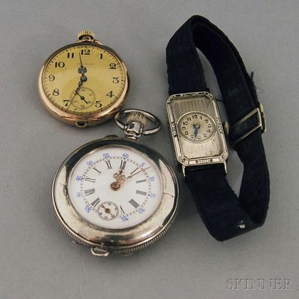 Three Pocket and Wristwatches