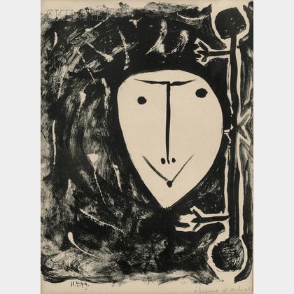 Pablo Picasso (Spanish, 1881-1973) Plate from ÉLÉGIE D'IHPÉTONGA