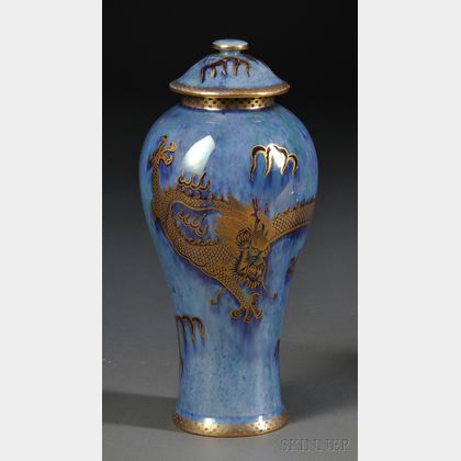 Wedgwood Dragon Lustre Vase and Cover