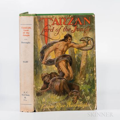 Burroughs, Edgar Rice (1875-1950) Tarzan Lord of the Jungle , First Edition.