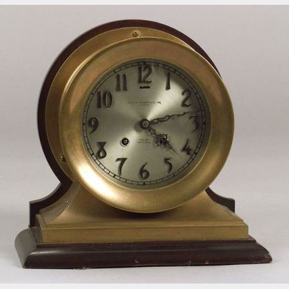Brass Chelsea Ship&#39;s Bell Clock