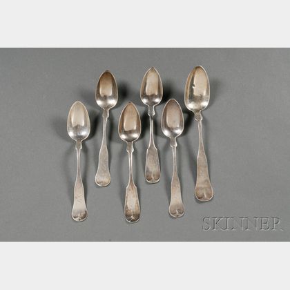 Six Coin Silver Spoons