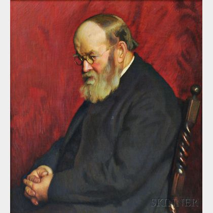 Gretchen W. Rogers (American, 1881-1967) Portrait of a Bearded Gentleman