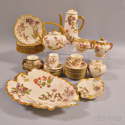 Fifty-nine Pieces of Royal Worcester Porcelain Tableware
