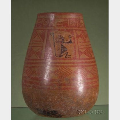 Pre-Columbian Painted Pottery Jar