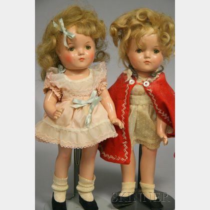 Two Madame Alexander-type Composition Dolls