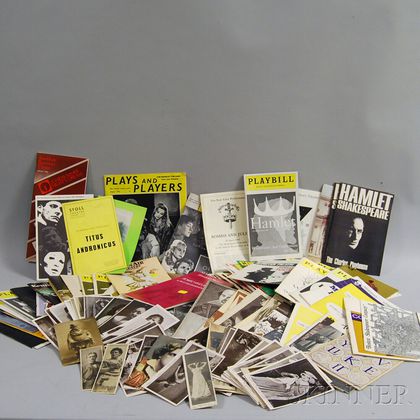 Collection of Shakespeare-related Theatrical Programs and Memorabilia