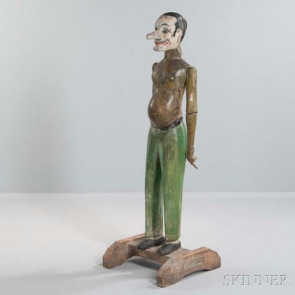 Carved and Polychrome Painted Figure 
