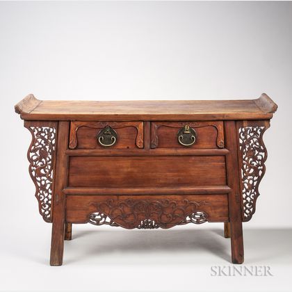 Huanghuali Two-drawer Coffer Table