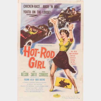 "Hot-Rod Girl" One Sheet Movie Poster