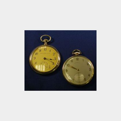 Two 14kt Gold Openface Pocket Watches