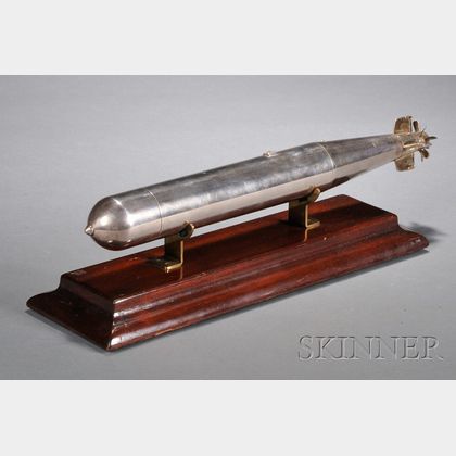 Stainless Steel and Brass Torpedo Model