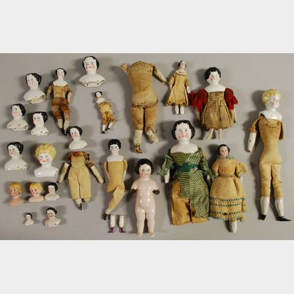 Group of China Head Dolls