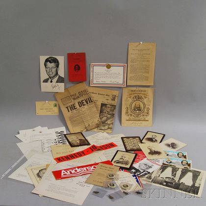 Small Collection of Political Paper Ephemera and Memorabilia