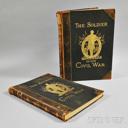 Two Volumes of Frank Leslie's The Soldier in Our Civil War