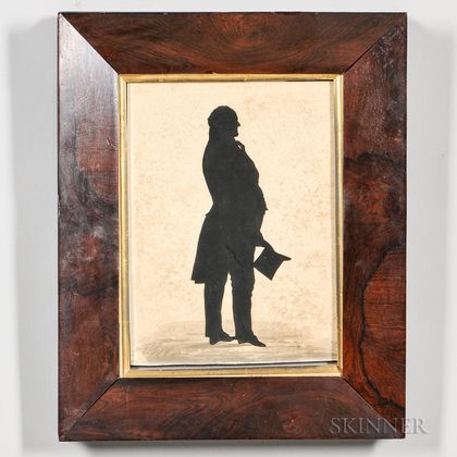 Hollow-cut Silhouette of the Honorable John Richardson Cut by Master Hankes