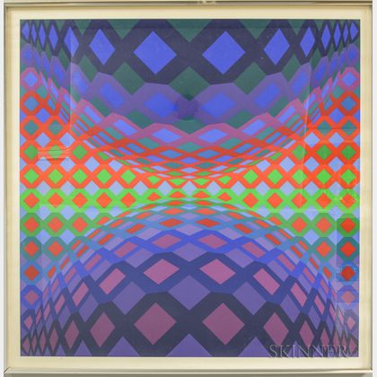 Victor Vasarely (Hungarian/French, 1906-1997) Reech