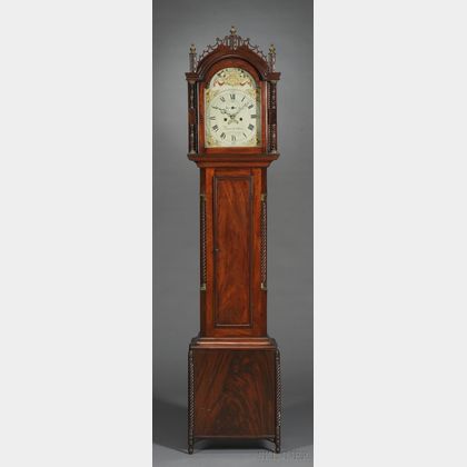 James Collins Mahogany Tall Clock