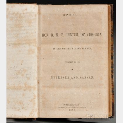 American Political Speeches, Sammelband Volume, c. 1850.