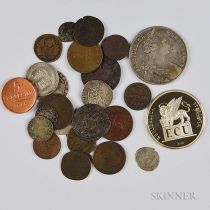 Twenty-seven Venetian Coins and Medals