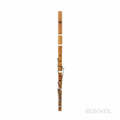 American Eight-keyed Boxwood Flute, J.A. & W. Geib, New York, c. 1830
