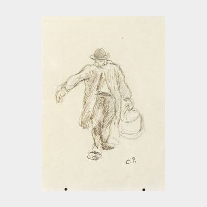 Camille Pissarro (French, 1830-1903) Le Porteur de l&#39;Eau