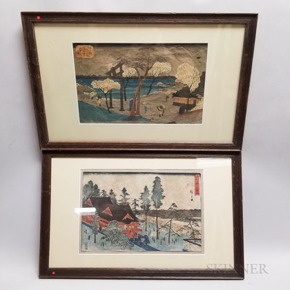 Two Hiroshige Woodblocks
