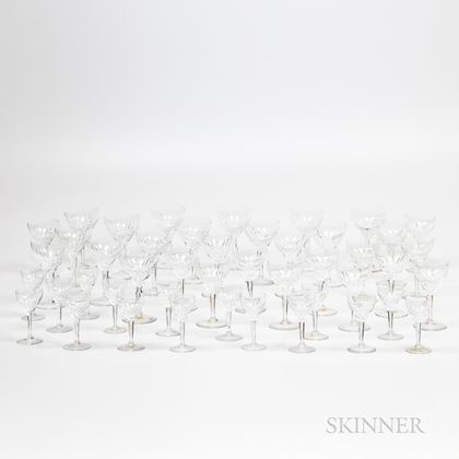 Group of Waterford-style Colorless Stemware