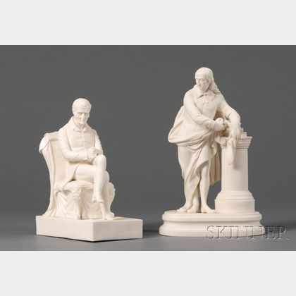 Two Staffordshire Parian Figures