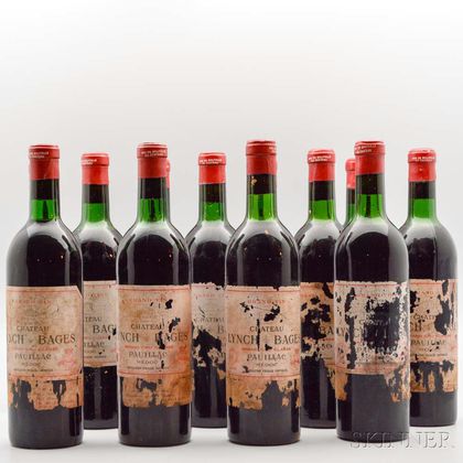 Chateau Lynch Bages 1966, 12 bottles 