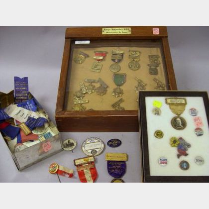Collection of Political Pins, Convention Badges, and NRA Medals