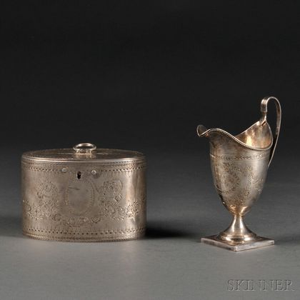Two George III Sterling Silver Items