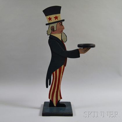 Carved and Painted Uncle Sam Figure