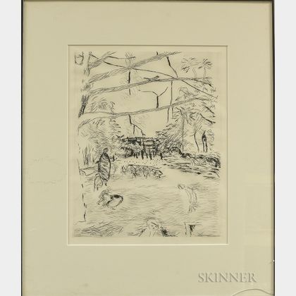 Four Framed Prints: Lyonel Feininger (German/American, 1871-1956),Hansaflotte