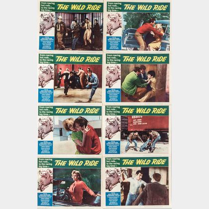 Set of Eight "The Wild Ride" Movie Lobby Cards