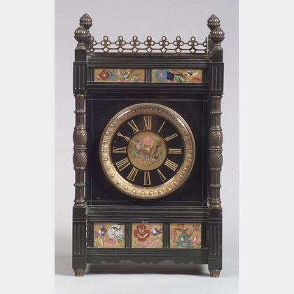 French Aesthetic Movement Slate Mantel Clock
