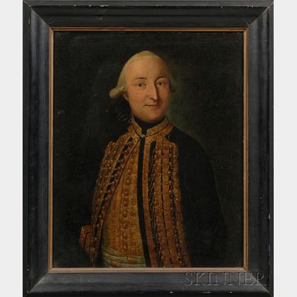 Anglo School, 18th Century Portrait of a Gentleman.