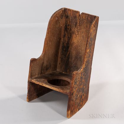 Pine Child's Potty Chair