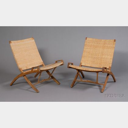 Two Hans Wegner (1914-2007) Folding Chairs