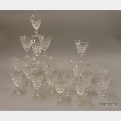 Approximately Twenty-one Pieces of Waterford Colorless Cut Crystal Stemware