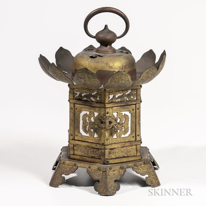 Brass Hanging Temple Lantern
