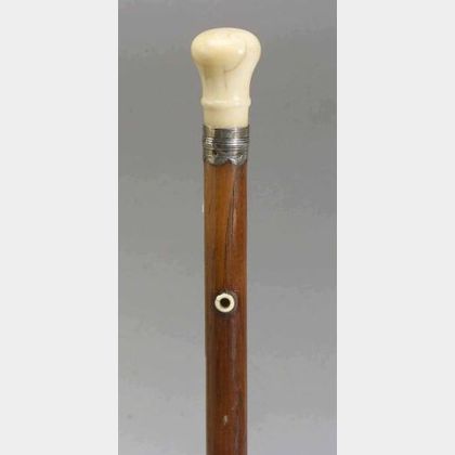 American Ivory-topped Walking Stick